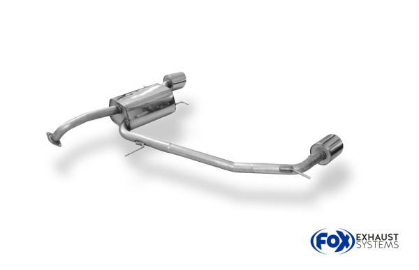 Endschalldämpfer Ausgang rechts/links - 1x114 Typ 25 rechts/links passend für: Suzuki Swift V